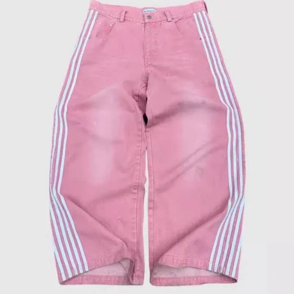 Pink Striped Pants